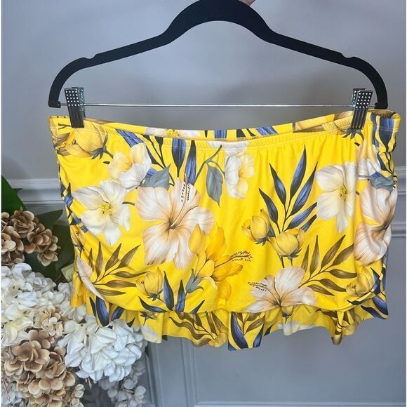 NWOT La Blanca MARIGOLD Plus Size Belle Fiore Skirted Swim Bottom - Picture 5 of 7